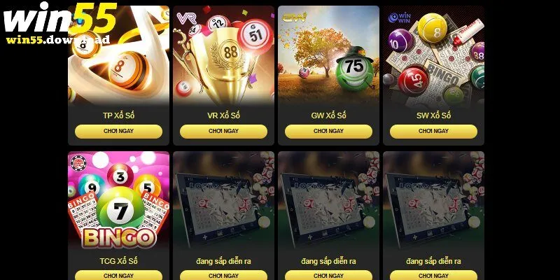 Win55 là sân chơi xổ số trực tuyến uy tín